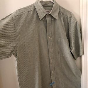 Men’s casual shirt. Blue striped button down